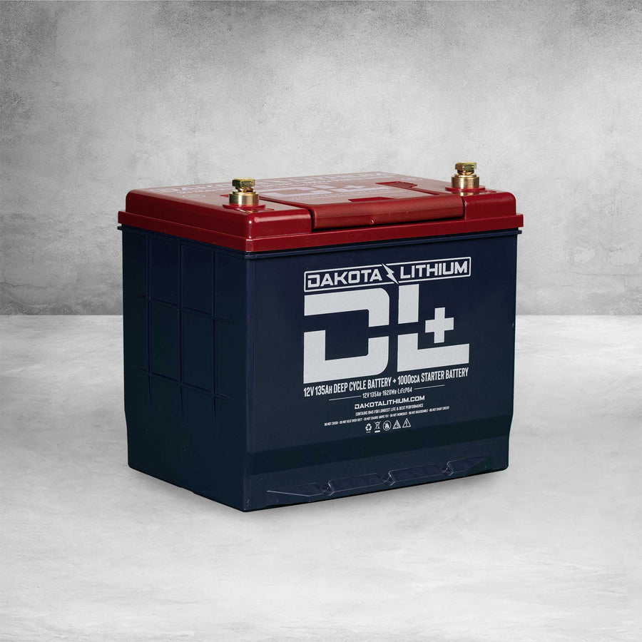 DL+ 12v 135Ah Dual Purpose 1000CCA Starter Battery Plus Deep Cycle Performance - ABO Outfitters